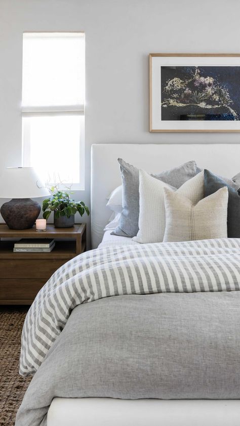 Pure Salt Interiors’s Instagram video: “Make the bed with us! Featuring our new Pure Salt bedding✨ Get the Look! + Riptide Duvet + Riptide Euro Shams + Bay Pillow + Charlie…” Salt Interiors, Bedding And Pillows, Pure Salt Interiors, Make The Bed, Pure Salt, Apartment Decoration, Bedroom Bliss, Coastal Bedroom, Modern Bedroom Decor