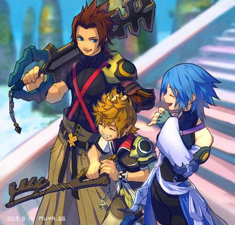 Aqua Kingdom Hearts, Kingdom Hearts Birth By Sleep, Birth By Sleep, Kingdom Hearts Wallpaper, Kingdom Hearts Games, Kingdom Hearts Fanart, Sora Kingdom Hearts, Kingdom Hearts Art, Kingdom Heart