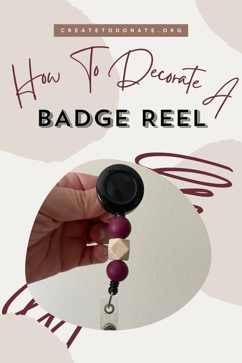 Decorating badge reels is an easy DIY silicone bead craft that also makes a great teacher appreciation gift. This video tutorial walks you through how to decorate a badge reel and will make you an expert in no time!  #siliconebeads #diycrafts #teacherappreciation How To Put Beads On Badge Reel, Retractable Badge Holder Diy, Diy Beaded Badge Reel, How To Make A Badge Reel, Cricut Badge Reel Diy, How To Make Badge Reels, Badge Reels Diy Ideas, Diy Badge Reel How To Make, Badge Design Ideas Diy