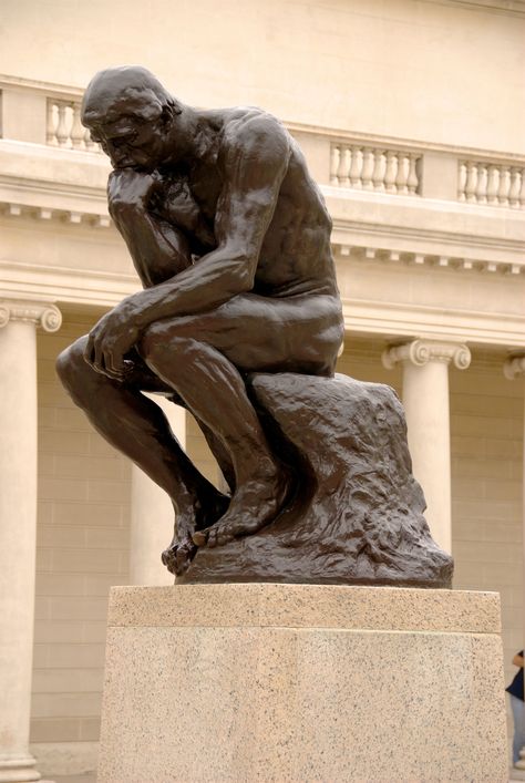 http://disturbingtheuniverseblog.com/2014/09/06/existdentalism-i-think-therefore-i-am-confused-by-christina-knowles/ #truth #philosophy #existentialism #transcendentalism #quotes Rodin Sculpture, Vatican Rome, Rodin The Thinker, Famous Sculptures, The Thinker, Gates Of Hell, Pierre Auguste, Auguste Rodin, Pierre Auguste Renoir