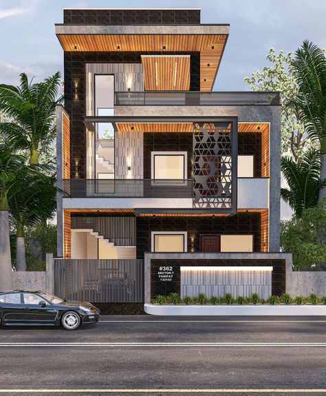 2 Floor + Mumty Modern Exterior Design by @arexteriordesigners . #area 214.06 Square mtr. . #Dimensions - 09.73 M x 22.00M.. . #Option-1 . #view - Front. . #Part - 1 . #rohtak . #instagram #reelsinstagram #new #year #2024 #trending #viral #viralreels #january #interiordesign #architecture #puppy #dogsofinstagram #picoftheday #photographylife📷 Duplex Elevation Design, Certificate Format, Building Elevation, Duplex House Design, Duplex House, House Front Design, House Elevation, 2nd Floor, Modern Exterior