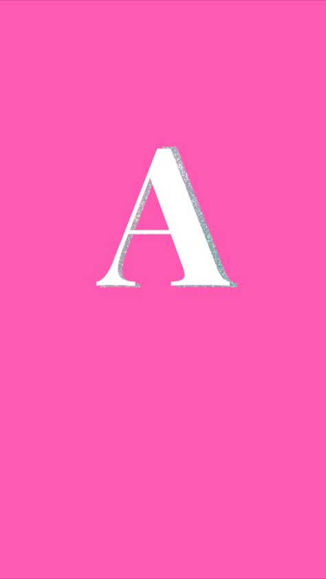 A Background Letter, A Initial Wallpaper, Preppy Pink Wallpaper, Cute Background Wallpaper, Letter A Wallpaper, Hot Pink Aesthetic Wallpaper, Wallpaper Hot Pink, Pink Preppy Wallpaper, Letter A Sticker