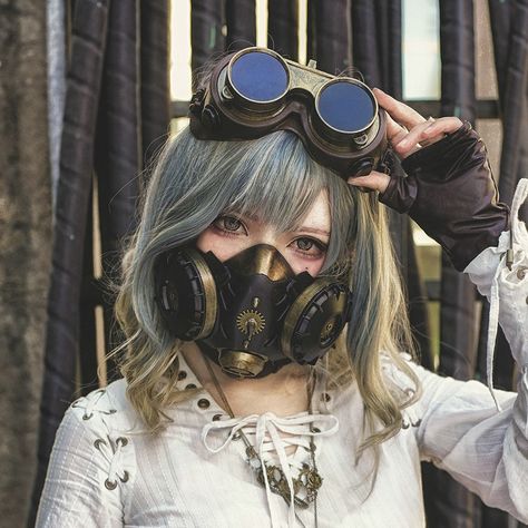 Steampunk Gas Mask, Mask Outfit, Steampunk Character, Steampunk Goggles, Steampunk Victorian, Steampunk Cosplay, Steampunk Costume, Fashion Mask, Steampunk Design