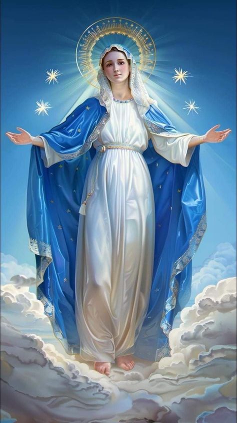 Mother Mary Images Catholic Art, Pictures Of Mother Mary, Mother Mary Wallpaper, Virgin Mary Picture, Immaculate Mary, Christ The Good Shepherd, Mary Jesus Mother, Mother Mary Pictures, Blessed Mother Statue