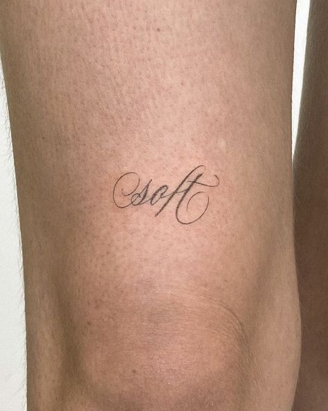 Small Pinky Tattoo, Southside Tattoo, Cute Merch, Soft Tattoo, Stick And Poke Tattoo, See Tattoo, Small Tats, Stay Soft, Tattoo Script