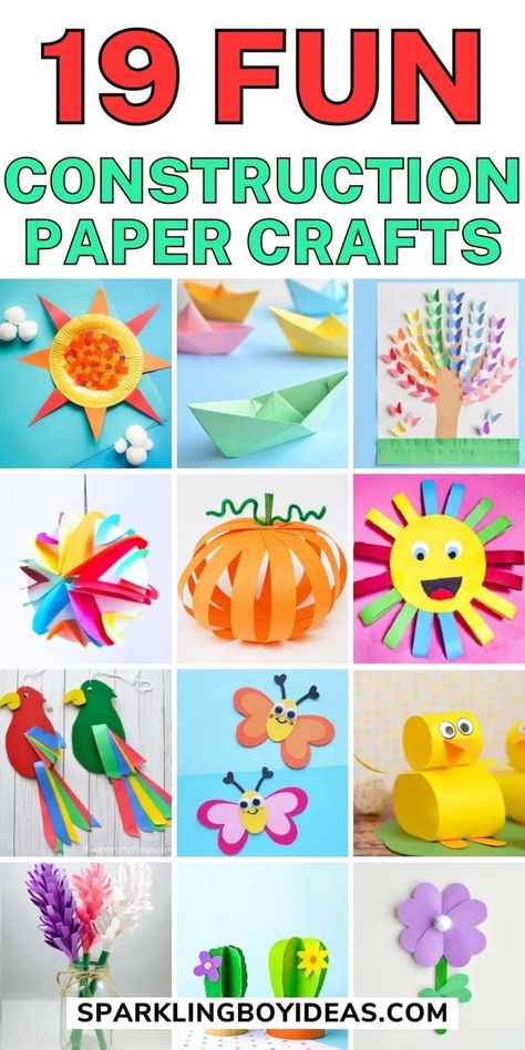 Construction Paper Projects, Construction Paper Art, Diy Construction, Kite Making, Construction Paper Crafts, Cute Diy Projects, Paper Flower Crafts, Church Ideas, Paper Crafts For Kids