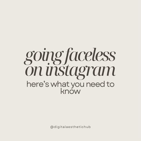 Thinking About Going Faceless on Instagram? Here’s the Scoop! 🌸 Opting for a faceless presence can uniquely highlight your brand, emphasizing what you offer over who you are. Here’s a sweet and simple guide to help you embrace this approach: 1. Privacy Protection: A faceless account keeps your identity secure, perfect for those who cherish privacy while still connecting with a broad audience. 2. Brand-centric Focus: Puts your products or services in the limelight, strengthening your brand’... Faceless Account, 2025 Vision, Accounting, Need To Know, Vision Board, On Instagram, Quick Saves, Instagram