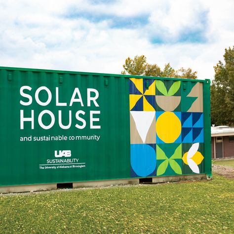 Scout Branding (@scoutbranding) • Instagram photos and videos Community Signage, University Of Alabama At Birmingham, Sustainable Community, The University Of Alabama, Signage System, Solar House, Environmentally Friendly, Birmingham, Sustainability