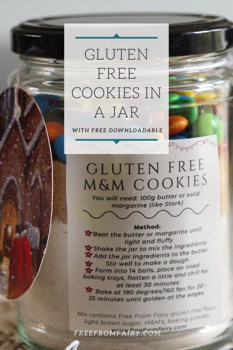 Gluten Free Cookie In A Jar Recipe, Gluten Free Mason Jar Desserts, Gluten Free Jar Gifts, Gluten Free Mixes In A Jar, Gluten Free Meals In A Jar, Gluten Free Gifts In A Jar, Gluten Free Dry Mixes, Gluten Free Jar Recipes, Gluten Free Gift Basket Ideas