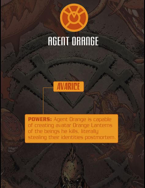 Orange Lanterns and their oath is something along the lines of "what's mine is mine and everything is mine mine mine MINE!!!!" Orange Lantern Corps, Lantern Corps Oaths, Orange Lantern, Mine Mine Mine, Orange Lanterns, Superhero Facts, Lantern Corps, Agent Orange, Green Lantern Corps