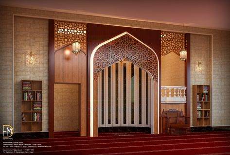 Masjid Mehrab Design, Mihrab Design Modern, Small Mosque Design Interior, Mehrab Design, Mihrab Masjid, Interior Masjid, Mosque Design Islamic Architecture, Islamic Interior Design, Arabian Decor