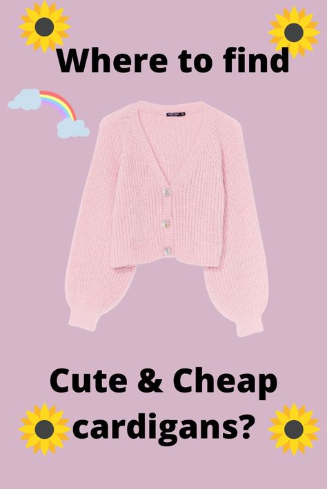 Where to find cute and cheap cardigans? Cardigans are usually expensive but you can find them for really cheap. Cheap Cardigans, Cute Cardigans, Cardigan Outfits, Cute Hairstyles, Cardigans, Hair Styles, Quick Saves, Clothes