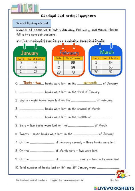 Cardinal and ordinal numbers online activity for Grade4 - Form2. You can do the exercises online or download the worksheet as pdf. Cardinal Numbers Activities, Cardinal Numbers Worksheets, Numbers Worksheet, Ordinal Numbers Worksheets Grade 2, Numbers Worksheets, Ordinal Numbers Worksheets Kindergarten, Ordinal Numbers Activities, Ordinal Numbers Worksheets, Ordinal Numbers Flashcards