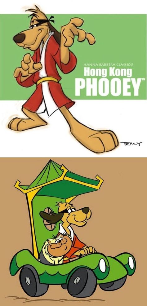 Hong Kong Phooey cruising around with his cat Spot in the Phooeymobile, modeled after a Chinese rickshaw. He was voiced by the great Scatman Crothers (1910-1986). The Hanna Barbera cartoon aired on ABC on Saturday mornings for just one season with 16 episodes from September to December 1974. Hong Kong Phooey Cartoon, Super Chicken Cartoon, Chinese Cartoon Characters, 80s Animation, 50s Cartoon, Cartoons Pictures, Abc Cartoon, Hong Kong Phooey, Scatman Crothers