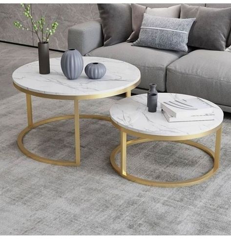 Center table available DM for order #namaslay #namaslaycustomstore #namaslaydecor White Marble Living Room, Marble Living Room, Marble Accent Table, Round Coffee Table Modern, Gold Living Room, Gold Coffee Table, Table Decor Living Room, Living Room Accent Tables, Living Room Accents