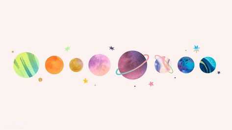 Colorful galaxy watercolor doodle on pastel background vector | premium image by rawpixel.com / Toon Art Galaxie, Galaxy Watercolor, Solar System Tattoo, Colorful Galaxy, Space Watercolor, Watercolor Doodle, Star Doodle, Pastel Galaxy, Planet Tattoos