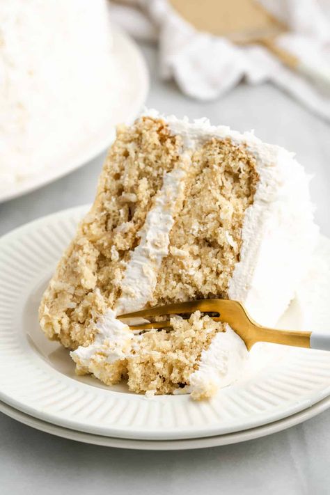 Cmpa Recipes, Vegan Cake Frosting, Vegan Coconut Cake, Jessica In The Kitchen, Vegan Apple Cake, Fluffy Cream Cheese Frosting, Tender Coconut, Baking Projects, Dairy Free Cake