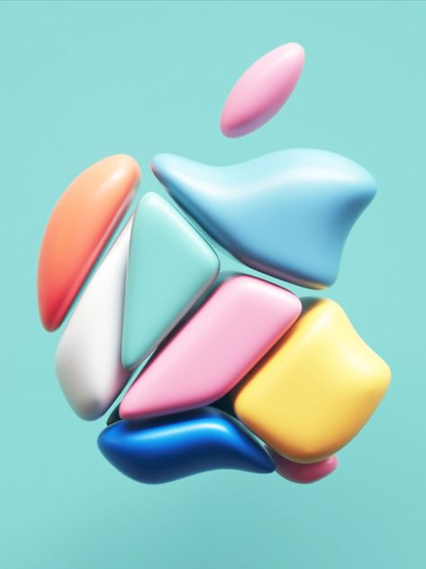 3D Graphic Design Logo Animation Peter Tarka, Current Graphic Design Trends, Apple Logo Design, 3d Graphic Design, Minimalist Graphic Design, Apple Design, Logo Animation, Fashion Graphic Design, Apple Brand