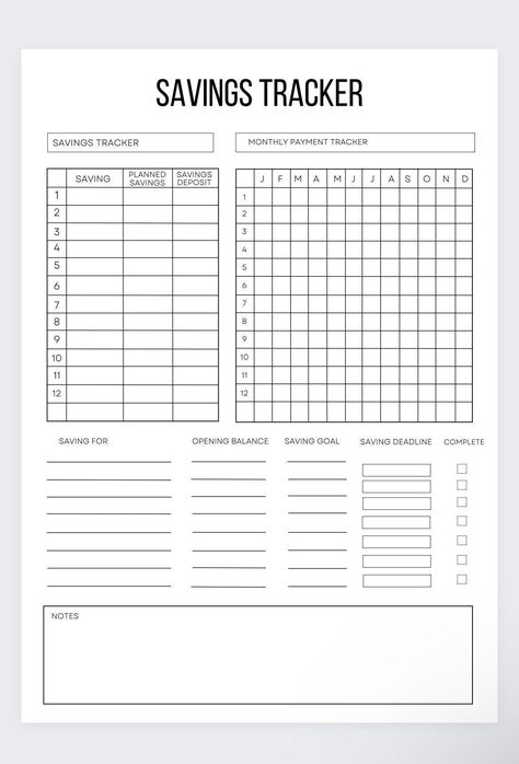 #Organisation #Savings_Tracker_Journal #Saving_Money_Planner_Template #Finance_Planner_Ideas Saving Binder, Savings Binder, Money Tracker, Savings Chart, Savings Goal, Income And Expenses, To Do Planner, Monthly Savings, Savings Planner