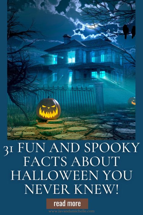 31 Fun and Spooky Facts About Halloween You Never Knew! - LavandaMichelle About Halloween, Halloween Facts History, Halloween Facts For Kids, Spooky Stories For Kids, Halloween Fun Facts, Holiday Facts, Origin Of Halloween, Halloween History, Old English Words