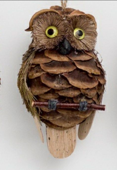 Pinecone Owls Diy, Pine Cone Animals Diy, Pinecone Owls Craft, Natural Ornaments Diy, Pine Cone Turkey, Owl Pinecone Craft, Owl Crafts For Adults, Pine Cone Animals, Pine Cone Owls