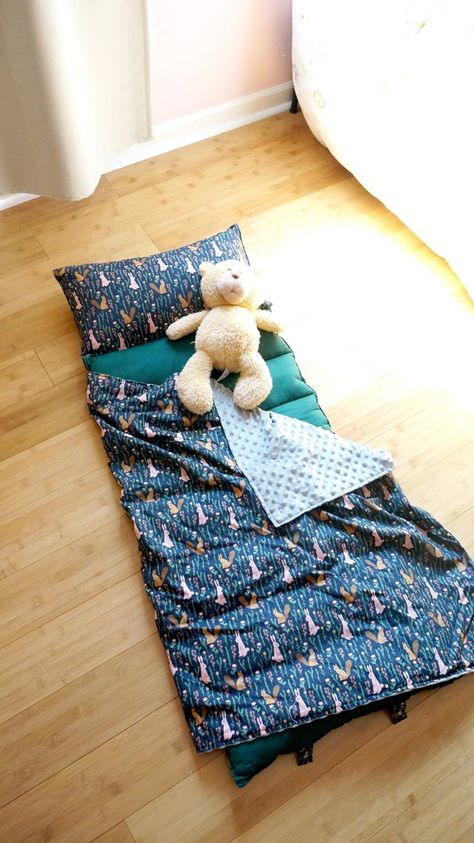 Sensory Kids Room, Sleeping Mats For Kids, Preschool Nap Mats, Diy Sleeping Bag, Kids Nap Mats, Car Seat Pillow, Nap Mats, Pillow And Blanket, Toddler Nap Mat