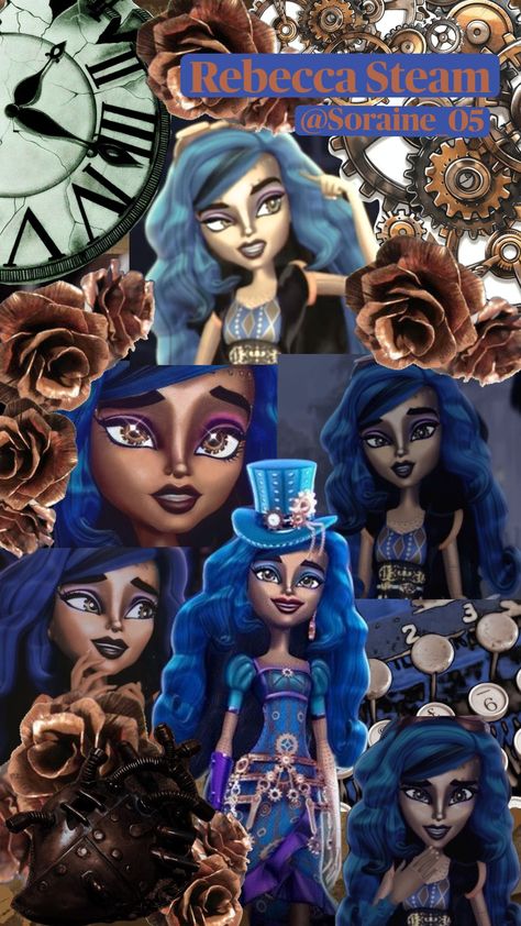 Rebecca Steam☆ #foryou #fyp #monsterhigh #rebeccasteam #character #steampunk #aesthetic Rebecca Steam, Steampunk Aesthetic, Fav Characters, Monster High, Steam, Cake, Pins