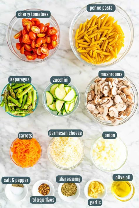 Instant Pot Pasta Primavera, Pasta Primeravera Recipe, Prima Vera Pasta Recipe, Healthy Pasta With Veggies, Veggie Primavera Pasta, Pasta Salad With Vegetables, Pasta Salad With Veggies, Penne Pasta Recipes Healthy, Chicken Pasta Primavera Recipes