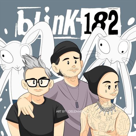 Blink 182 Fan Art, Blink Tattoo, Blink 182 Art, Blink 182 Wallpaper, Mark Hoppus, Music Is Love, Chibi Fanart, Am I The Only One, Travis Barker