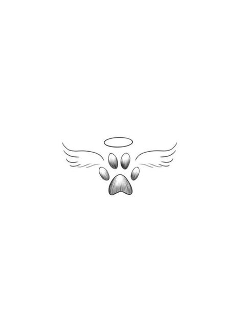 Dog In Heaven Tattoo Ideas, Dog Angel Wings Tattoo, Pomeranian Ears Tattoo, Shihtzu Tattoos Minimalist, Dog Heaven Tattoo, Pet Memorial Tattoo Dogs Paw Prints, Dog In Heaven Tattoo, Small Tattoos For Dogs That Passed, Dog Angel Tattoo