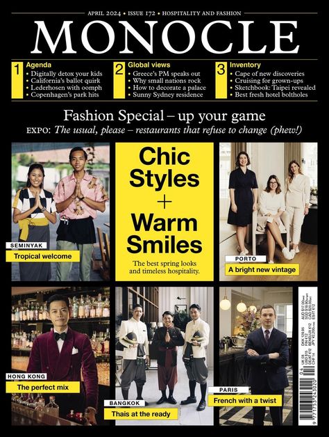 Monocle is a global briefing covering international affairs, business, culture and design. Monocle Magazine, Bangkok Food, Visit Atlanta, Fresh Brand, Japanese Film, Man Food, Global Views, April 2024, Come And Go