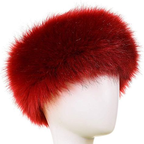 New Era Outfit, Red Russian, Headband Winter, Faux Fur Headband, Russian Hat, Occasion Hats, Red Fur, Fur Headband, Ski Hat