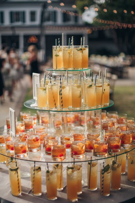 Navy And Blush Wedding, Wedding Drink Station, Navy And Blush, Wedding Food Drink, Wedding Post, Party Food Buffet, Reception Food, Wedding Reception Food, Food Stations