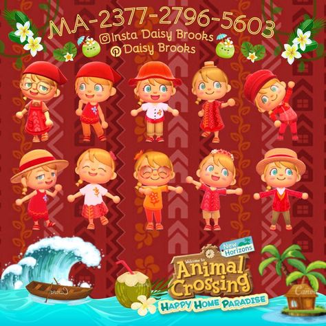 I absolutely adore the Happy Home Paradise uniforms so I thought why not create each design. Using my creator code MA-2377-2796-5603 you can download them directly from the Able Sister's Kiosk. Happy Home Paradise, Paradise Art, Sims Games, Happy Home, Kiosk, The Happy, Animal Crossing, Paradise, Daisy