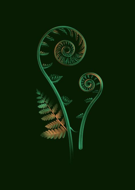 Soubois is a Bistro du Terroir, Bar and Nightclub, located in an underground forest at the core of Montréal's downtown area. Maori Symbols, Fern Tattoo, Restaurant Identity, Maori Designs, Nz Art, Maori Art, Scientific Illustration, Nature Tattoos, Dark Background