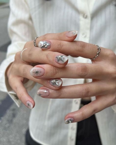 Mens Nails, Punk Nails, Hippie Nails, Grunge Nails, Pretty Gel Nails, Nails Only, Japanese Nails, Soft Nails, Nagel Inspo