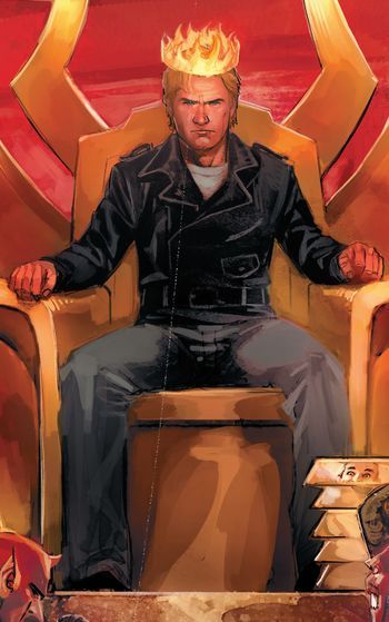 Johnathon Blaze (Earth-616) from Doctor Strange Damnation Vol 1 4 001 Danny Ketch, Ghost Rider Johnny Blaze, New Ghost Rider, King Of Hell, Midnight Son, Spirit Of Vengeance, Johnny Blaze, Spirit Ghost, Hulk Art