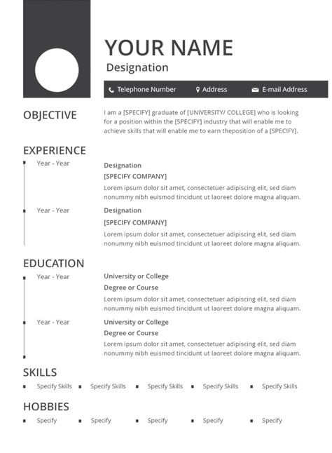 30+ Best Resume Formats - DOC, PDF, PSD | Free & Premium Templates Basic Resume Format, Resume Form, Simple Resume Format, Job Resume Format, Resume Format Download, Resume Pdf, Free Resume Template Download, Best Resume Format, Sample Resume Templates