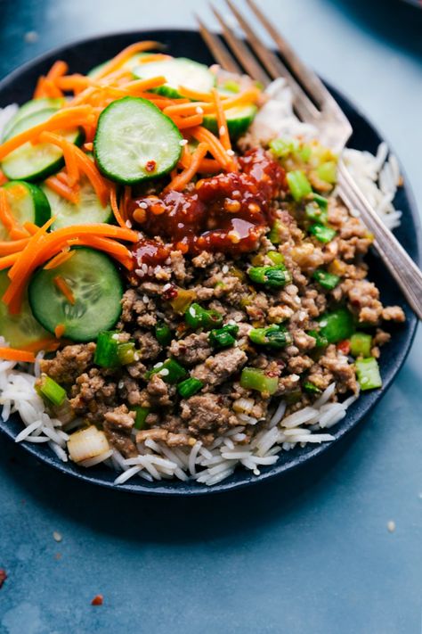 Korean Ground Turkey, Sweet Potato Quinoa Salad, Turkey Breast Crockpot, Turkey Bowl, Chelsea's Messy Apron, Crockpot Turkey, Quick Pickled, Pickled Veggies, Frozen Veggies