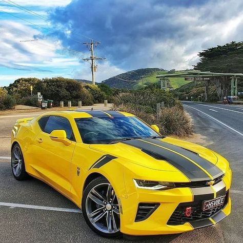 Yellow Chevrolet Camaro Rat Rod Trucks, Chevy Camaro Zl1, Camaro Car, Motor Mobil, Transformers 4, Chevrolet Camaro Zl1, C10 Chevy Truck, Rat Rods Truck, Chevy Colorado