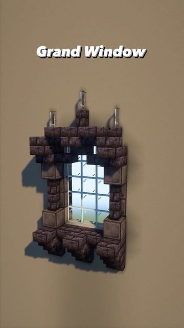 Minecraft Arched Doorway, Minecraft Castle Door Design, Minecraft Gothic Window, Minecraft Building Ideas Gothic, Minecraft Castle Windows, Door Ideas Minecraft, Minecraft Vampire House, Gothic Architecture Minecraft, Minecraft Horror Builds