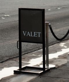 Valet Parking Aesthetic, Valet Parking Design, Car Valet, Beyond The Lights, Park Signage, Driveway Ideas, Theatre Inspiration, Strip Mall, Drop Lights