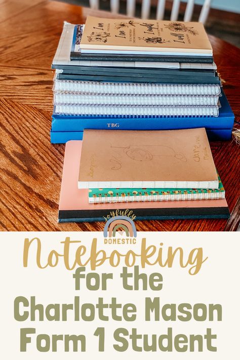 If you’re new to the Charlotte Mason method of homeschooling, you may have heard about narrations and notebooking. Narrations and notebooks are a key piece of a Charlotte Mason lesson. And some of you have asked about how we use notebooks in our homeschool. So in today’s post, I’m sharing our notebooks. Charlotte Mason Nature Journal, Charlotte Mason Printables, Charlotte Mason Co-op, Charlotte Mason Method, Charlotte Mason Notebook, Charlotte Mason Geography, Charlotte Mason History Timeline, Charlotte Mason Classroom, Charlotte Mason Math