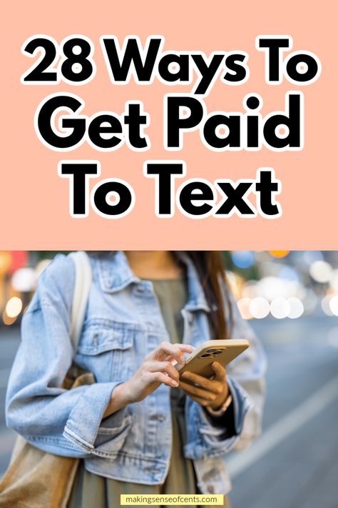 28 Ways To Get Paid To Text And Make Extra Money. Want to learn how to get paid to text? Yes, you can make money from your phone, get paid to text flirt, consult, and more. This can be a great way to work from home. Make Money From Phone, How To Make Money Online, Adjusting Glasses, Make Money From Your Phone, Best Money Making Apps, Saving Money Frugal Living, Easy Ways To Make Money, Earn Money Fast, Typing Jobs