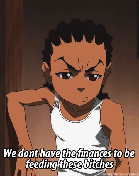 Basically Boondocks Comic, Riley Boondocks, Boondocks Quotes, The Boondocks Cartoon, Twin Dragons, Boondocks Drawings, Black Heroes, Dope Cartoons, The Boondocks