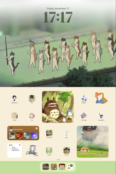 studio ghibli anime manga apple iphone ipad ios widget wallpaper background homescreen lockscreen Wallpaper With Widgets, Widgets Iphone, Studio Ghibli Wallpaper, Ghibli Wallpaper, Ipad Lockscreen, Ipad Essentials, Cute Home Screens, Custom Ipad, Ipad Ios