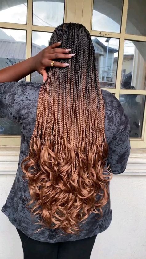 French Curls Braids Black Women Layers, Black And Blonde French Curl Braids, Black French Curls Braids Layered, Knowles’s French Curl Braids, Editorial Braids Black Women, Curly Braided Hairstyles, French Curl, Braided Hairstyles For Black Women Cornrows, Short Box Braids Hairstyles