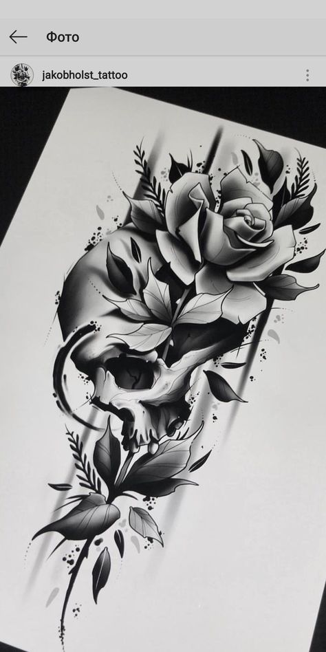 Rose In Mouth Tattoo, Skull With Rose In Mouth, Rose In Mouth, Tattoos Half Sleeve, Tattoo Crane, Rose Tattoo Stencil, Mouth Tattoo, Sleeve Tattoos For Guys, Skull Rose Tattoos