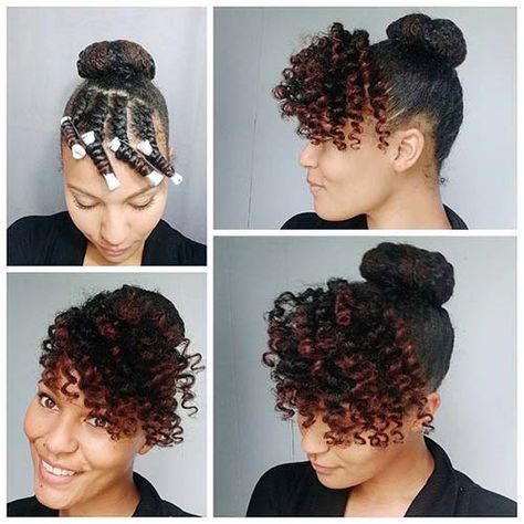 10 Stunning Hairstyles For Natural Hair Buns, Protective Styles, Black Protective Styles, Braids For Medium Length Hair, Hair Kids, Medium Length Hair, Kids Black, Length Hair, Medium Length