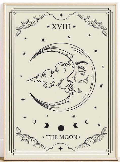 The Alchemist's Cosmic Revelation | #tarot #tarotreadersofinstagram #tarotreader #tarotreading Astrology Posters, Tarot Card Poster, Sun And Moon Tarot, Tarot Card Tattoo, Celestial Decor, The Moon Tarot Card, The Sun Tarot, The Moon Tarot, Boho Prints